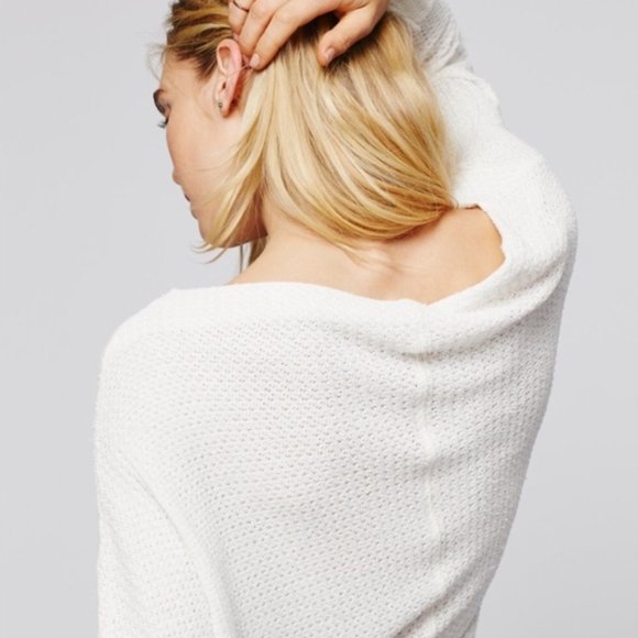 SOLD Free People drippy Mercury Thermal Waffle Knit Tee - Picture 4 of 8